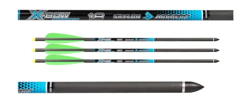 SKYLON CROSSBOW X-BOW BOLTS COMPOSITE 8.7MM HALFMOON INSERT POINT