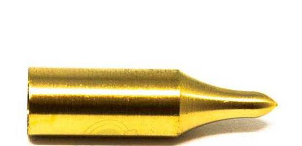 TIPPING POINT GLUE-ON POINTS FOR WOODEN ARROWS FIELD BRASS W/ THREAD