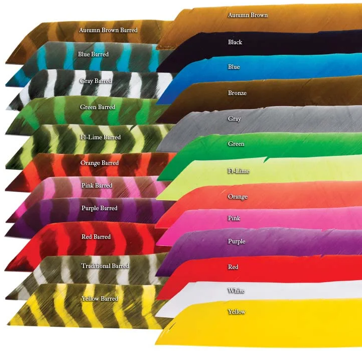 TRUEFLIGHT 10" RW FULL LENGTH FEATHERS