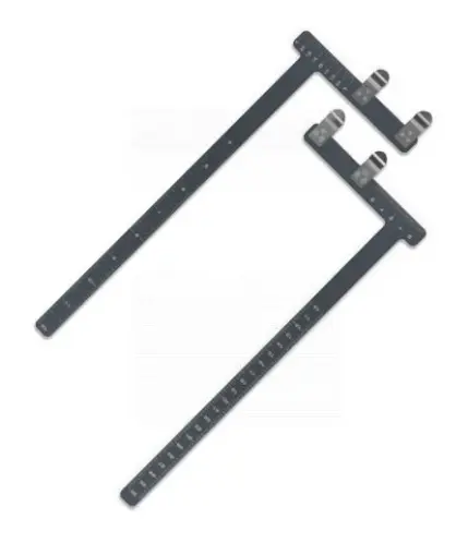 STARK ARCHERY BOW SQUARES GAUGES ALU ANODISED INCHES AND METRIC