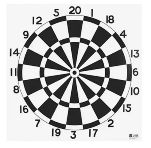 JVD TARGET FACE BLASON DART 80CM