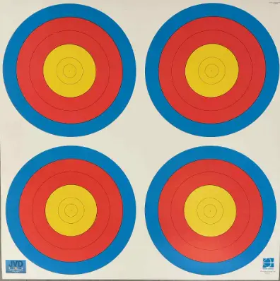 JVD TARGET FACE BLASON 4-SPOT 60CM