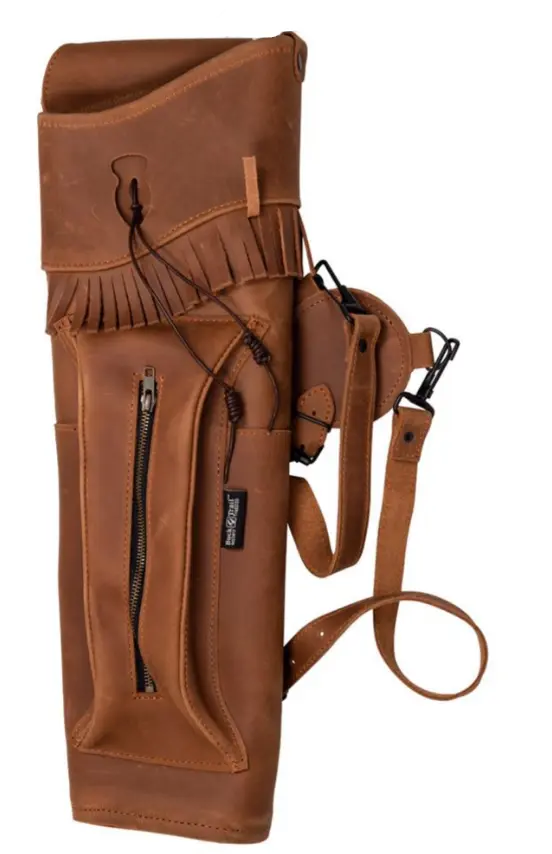 BUCK TRAIL CARQUOIS DORSAL NATIVE RH BROWN LEATHER