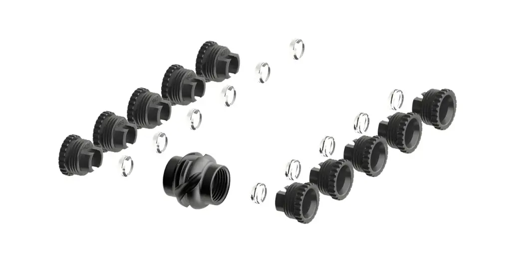 SPECIALTY ARCHERY DELUXE STACK IT PEEP KIT apertures + clarifiers + 3 verifiers