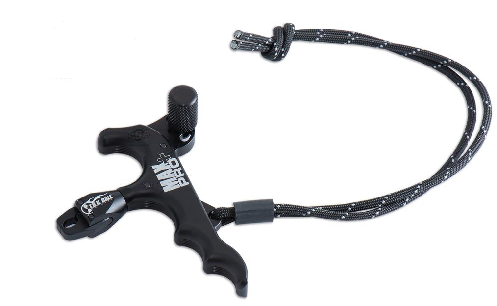 TRU BALL DECOCHEUR POUCE MAX PRO PLUS THUMB 4-FINGER RELEASE WITH LANYARD BLACK