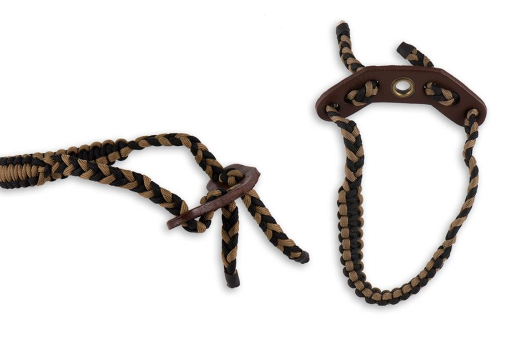 MAXIMAL DRAGONNE SLINGS BRAIDED WITH LEATHER MOUNT CAMO