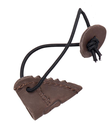 BUCK TRAIL BOW STRING KEEPERS UPPER IN LEATHER DARK BROWN