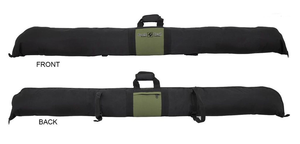 BUCK TRAIL HOUSSE ONE PIECE RECURVE 160cm x 23cm BLACK/GREEN with ARROWTUBE STRAPS
