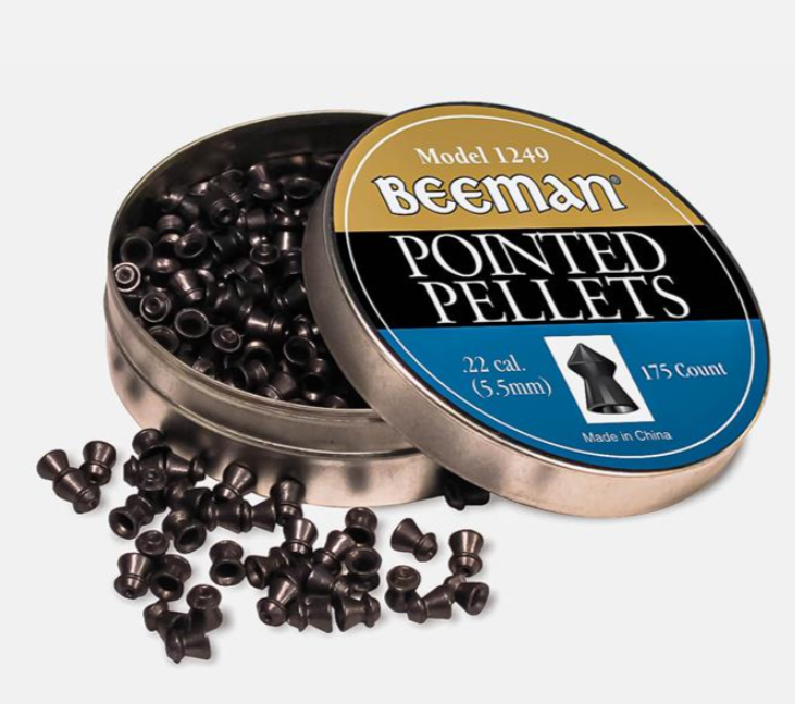 BEEMAN AMMO POINTED PELLETS 5.5MM / 175 PCS 