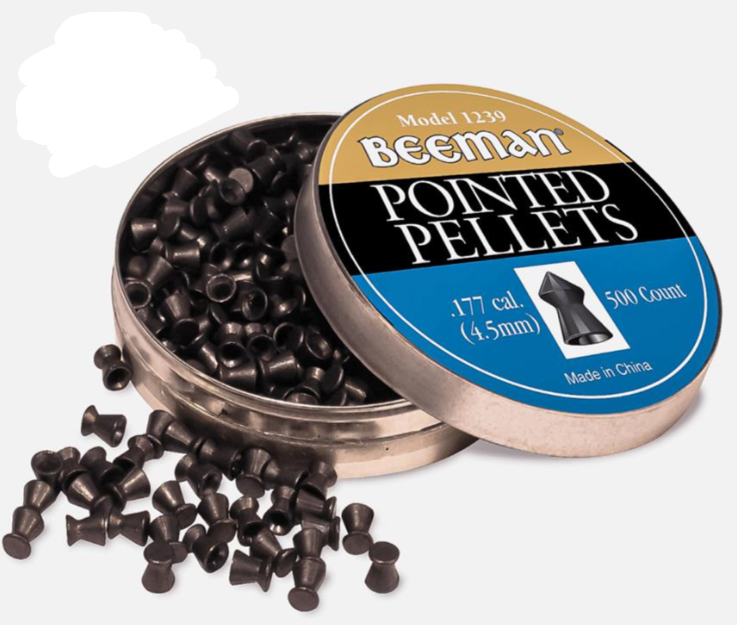 BEEMAN AMMO POINTED PELLETS 4.5MM / 500 PCS 