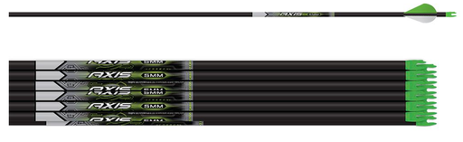 [A077610] EASTON ARROWS CARBON AXIS 5MM WITH 2" BLAZER VANES w/ HALFOUT INSERTS 36PK