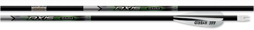 EASTON ARROWS CARBON AXIS 5MM MATCH GRADE 3" HYBRID 26 HIT w/ COLLAR 6PK