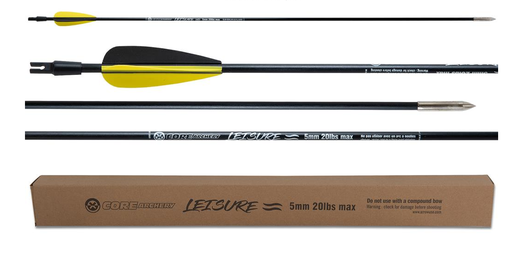 [A039973] CORE ARROWS LEISURE 5mm - 20lbs MAX WITH POINT /25