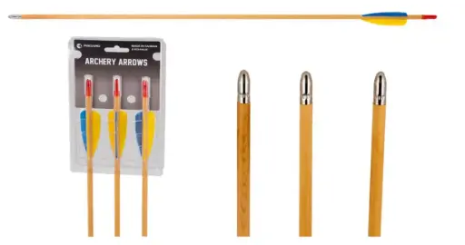 EK-POELANG WOODEN ARROWS FEATHER 3PK