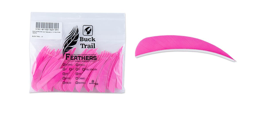 BUCK TRAIL 4" RW ROUND FEATHERS 100PK