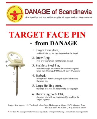 [A010505] DANAGE CLOU W/ METAL POINT 60mm 8/PK