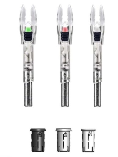 [A082148] NOCKTURNAL LIGHTED SHIFT NOCKS UNIVERSAL 3PK