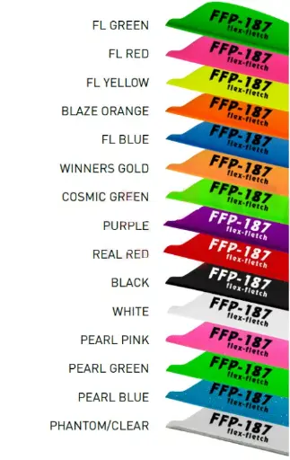 [A069801] FLEX-FLETCH FFP-187 SHIELD VANES 100PK