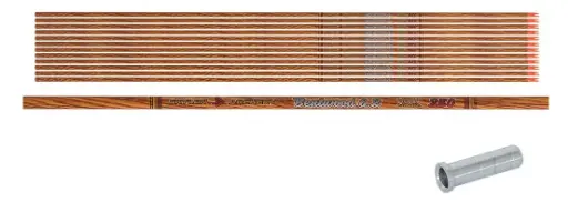 [A034957] SKYLON SHAFT BENTWOOD ID6.2/33" WITH IN-NOCK AND INSERT 12PK