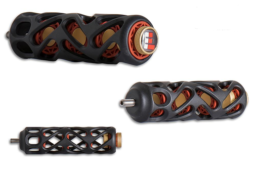 [A022628] MAXIMAL HUNTING & 3D STABILIZERS STATIC 6" CNC MACHINED W/ DAMPERS BLACK