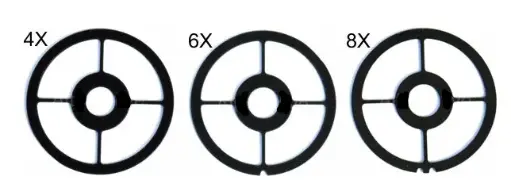 [A032246] AXCEL SCOPE PART ACCUVIEW AV-25 CROSSRING BLACK
