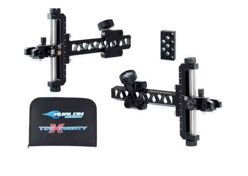 [A032433] AVALON COMPOUND SIGHTS SHORTY TEC X ANODIZE BLACK/BLACK W/ SOFT CASE