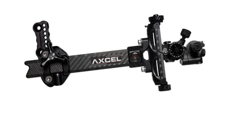 [A066802] AXCEL COMPOUND SIGHTS ACHIEVE XP VARIABLE RANGE UHM CARBON BAR / EXT 6" BLACK