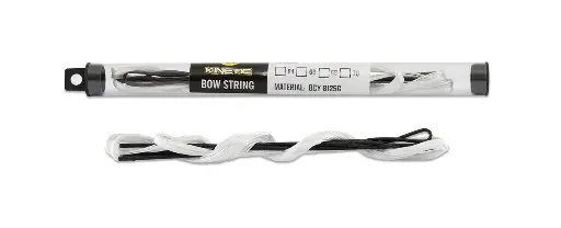 [A031822] KINETIC RECURVE STRINGS 8125G WHITE WITH BLACK 62X SERVING