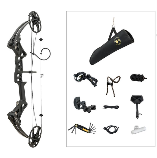 [A004299] TOPOINT COMPOUND PACKAGE M1 BEGINNER / ROTATING MOD 20-70LBS / 19"-30" / RH BLACK