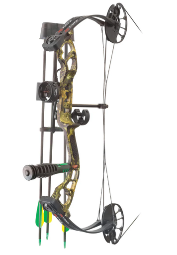 PSE COMPOUND PACKAGE MINI BURNER ROTATING MOD RH 40LBS 16-26"