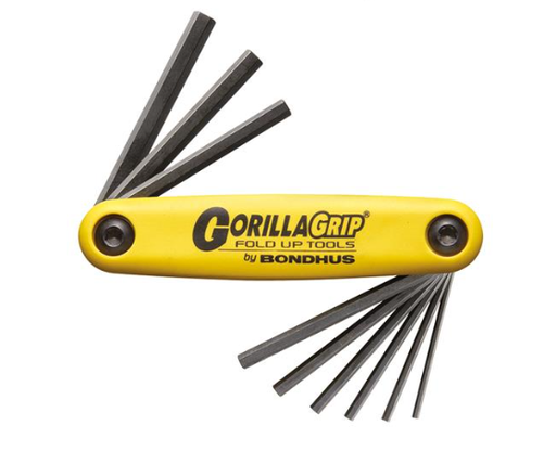 [A021879] BONDHUS ALLEN SET GORILLA GRIP FOLD UP INCH U.S. 5/64" > 1/4