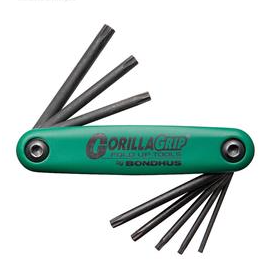 [A021888] BONDHUS TORX SET GORILLA GRIP FOLD UP T6 > T25
