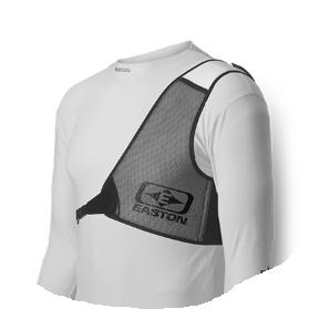 [A033045] EASTON PLASTRON-CHESTGUARDS WHITE/BLACK
