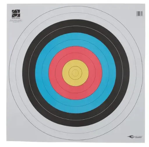 [A010423] AVALON BLASONS 80CM WORLD ARCHERY 10-RINGS 100PK
