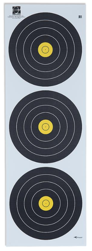 [A010538] AVALON FIELD BLASONS 20CM 100PK TRISPOTS STANDARD CENTRE VERTICAL 6-RINGS