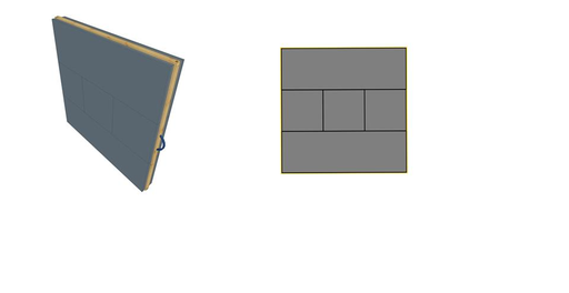 [A011095] DANAGE FOAM TARGET DOMINO A2 132X132X14,5CM - 5x14,5CM