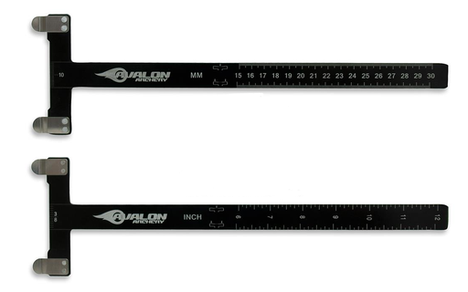 AVALON BOW SQUARES GAUGES ALU ANODISED INCHES AND METRIC