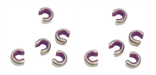 [A056864] SAUNDERS NOCKSETS 20-22 STRANDS PURPLE 100PK