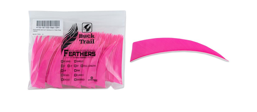 BUCK TRAIL 4" LW SHIELD FEATHERS
