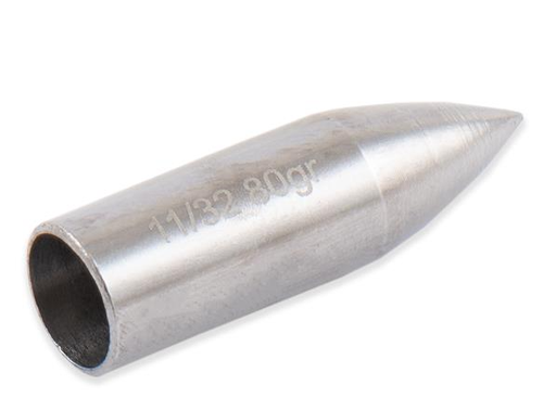 BUCK TRAIL 11/32  GLUE-ON POINTS FOR WOODEN ARROWS BULLET STEEL COATED