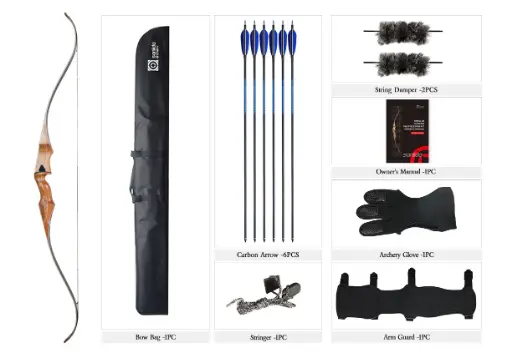 SANLIDA ROYAL X8 RECURVE MONOBLOC PACKAGE