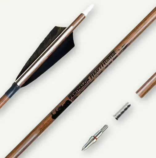 BEARPAW PENTHALON CARBON ARROWS HEAVY HUNTER FEATHERS