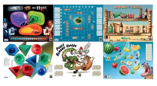 PEDAGO SET 6 BLASONS JEUX