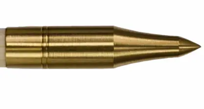 TOPHAT CLASSIC 3D BRASS 12PK GLUE-ON POINTS FOR WOODEN ARROWS W/ THREAD