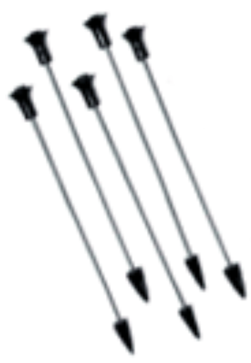 [04-LP10] SARBACANE LOISIRS DISTRIBUTION DARTS PLASTIQUES TERMINATOR 10PK