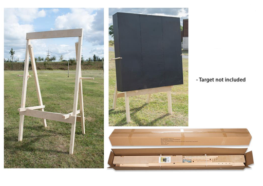 [A045299] AVALON TARGET STAND DELUXE FULLY ADJUSTABLE - PINE WOOD