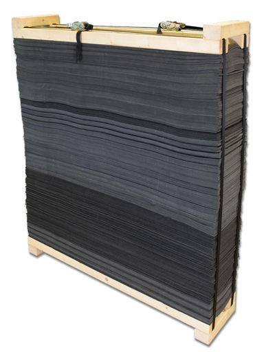 [A033478] AVALON CIBLE MOUSSE WITH WOODEN FRAME PACK BAND 130x130x30cm