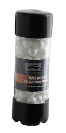 [A054877] SAUNDERS AMMO GLASS .56 CAL WHITE 150/PK SLINGSHOTS ACCESSORIES