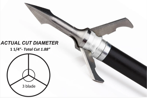 GRIM REAPER EXPANDABLE BROADHEADS FATAL STEEL 3PK