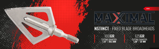 [A070010] MAXIMAL FIXED BLADE BROADHEADS NSTINCT 3PK